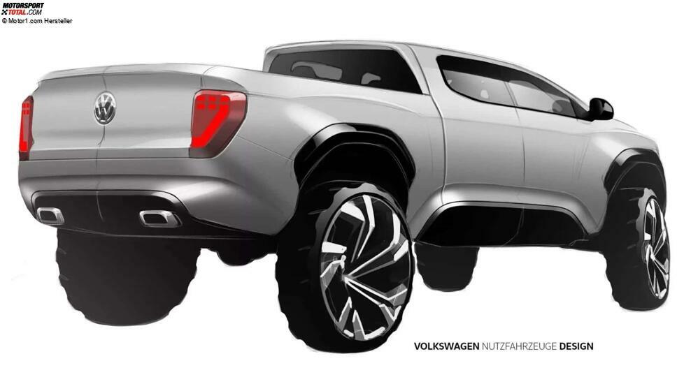 Volkswagen Amarok (2023) als Designskizze