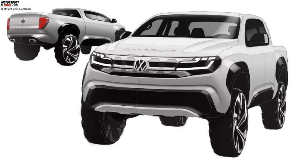 Volkswagen Amarok (2023) als Designskizze