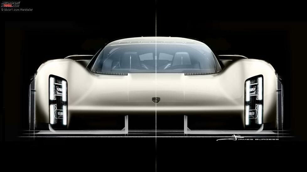 Porsche Mission X Außenskizze