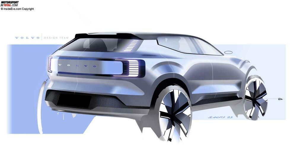 Designskizzen des Volvo EX30 für 2024