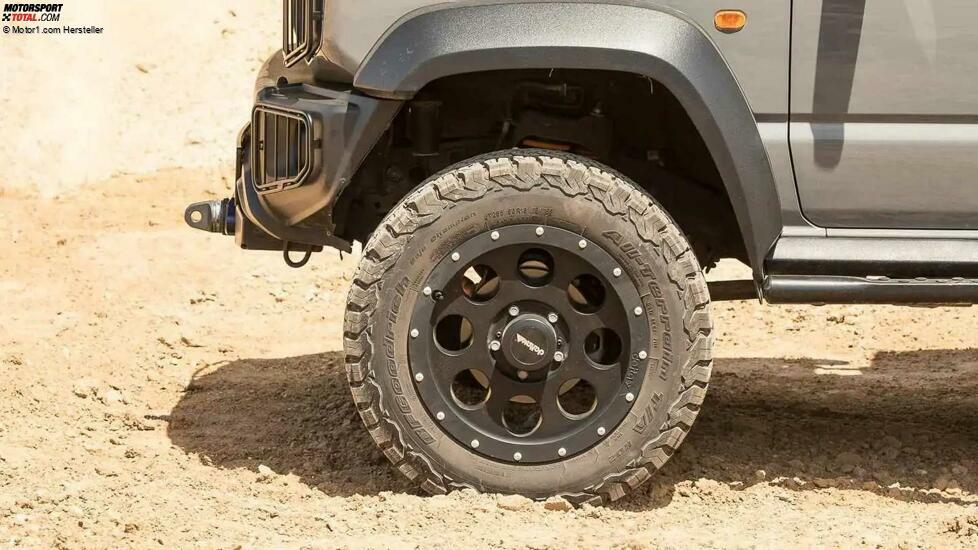 Suzuki Jimny mit Portalachsen von delta4x4