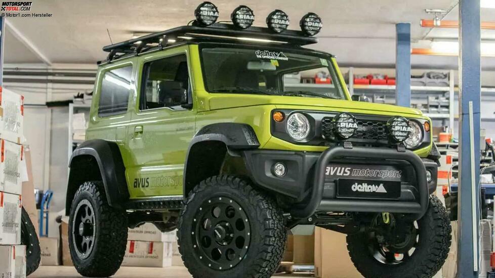 Suzuki Jimny mit Portalachsen von delta4x4