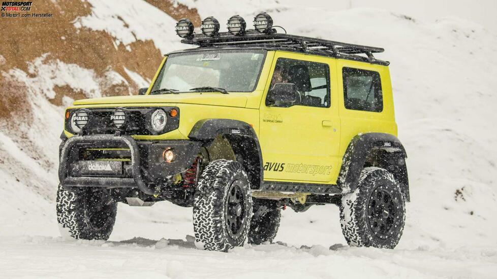 Suzuki Jimny mit Portalachsen von delta4x4