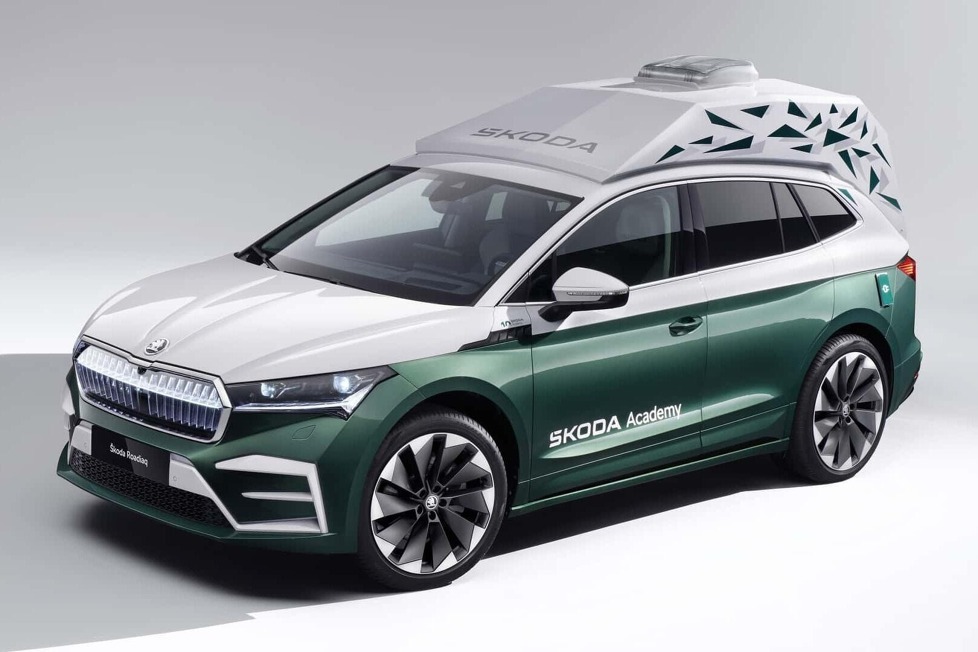 Bei dem Enyaq-Umbau handelt sich um die mittlerweile neunte Auflage des Azubi Cars ...