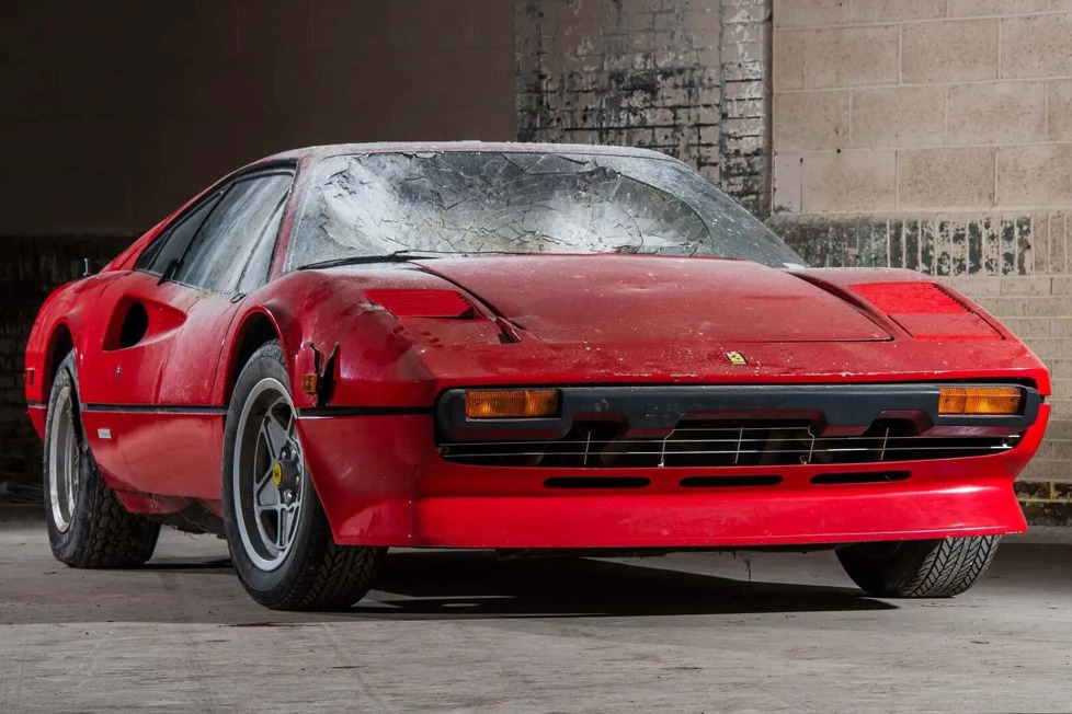 Der 308 GTB von 1976 mag ramponiert aussehen, aber er ist eine wahre Rarität und kommt nun unter den Hammer