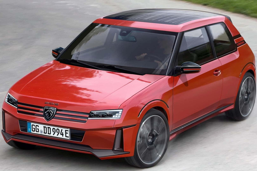 Ein moderner Peugeot 205 GTI könnte ein starker Konkurrent des elektrischen Renault 5 werden, der im Jahr 2024 für rund 22.000 Euro auf den Markt kommen soll