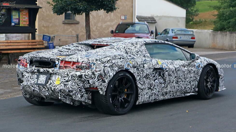 Nachfolger des Lamborghini Huracan auf ersten Erlkönigfotos