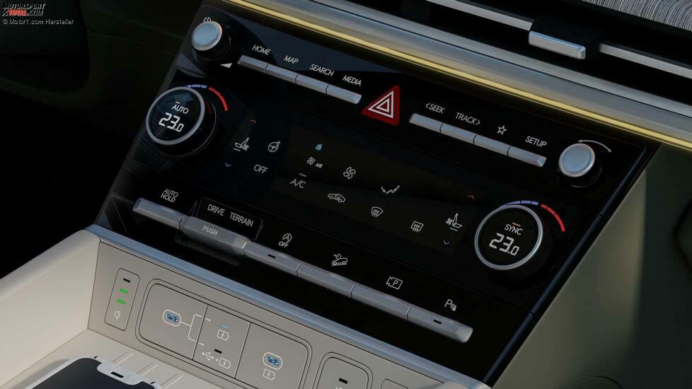 Innenraum des Hyundai Santa Fe 2023