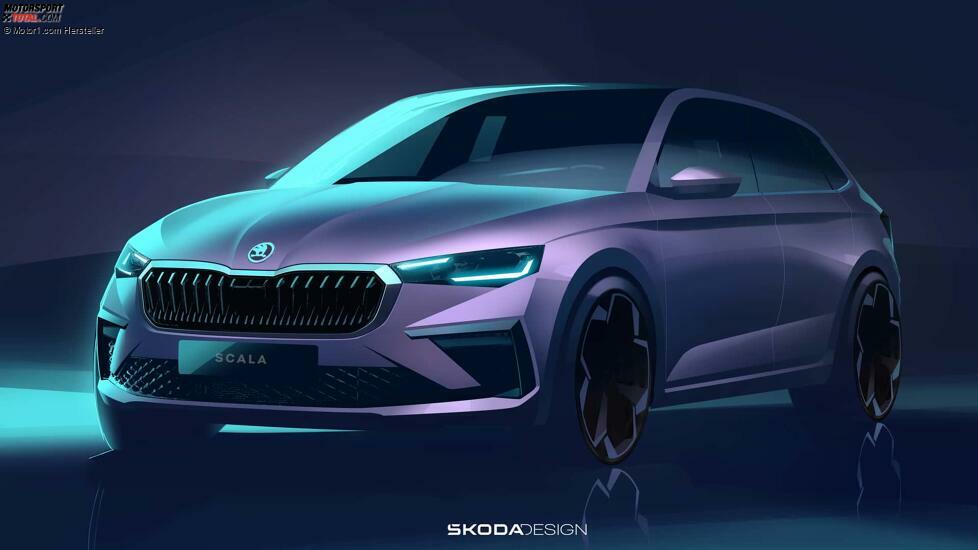 Teaser zum Facelifting des Skoda Kamiq 2024