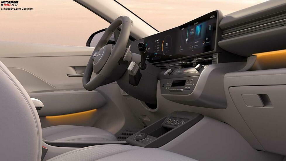 Hyundai Kona (2023): Das neue Cockpit mit Modus-Wahlschalter am Lenkrad