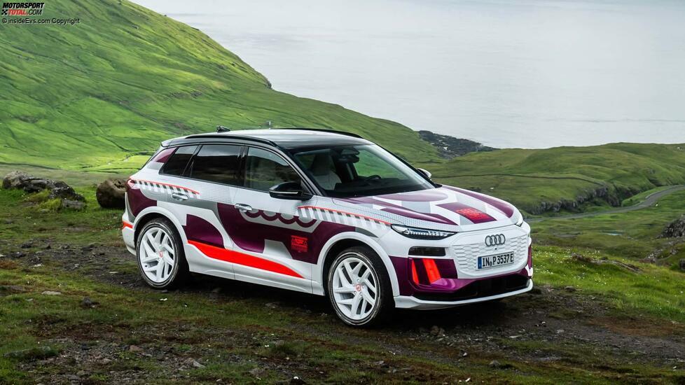 Vorderansicht des Audi Q6 E-Tron Prototyps