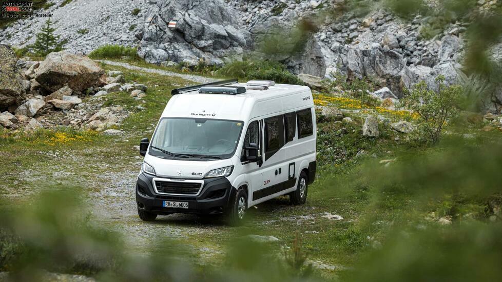 Sunlight Camper Van Cliff 600 und Cliff 640 auf Peugeot-Basis