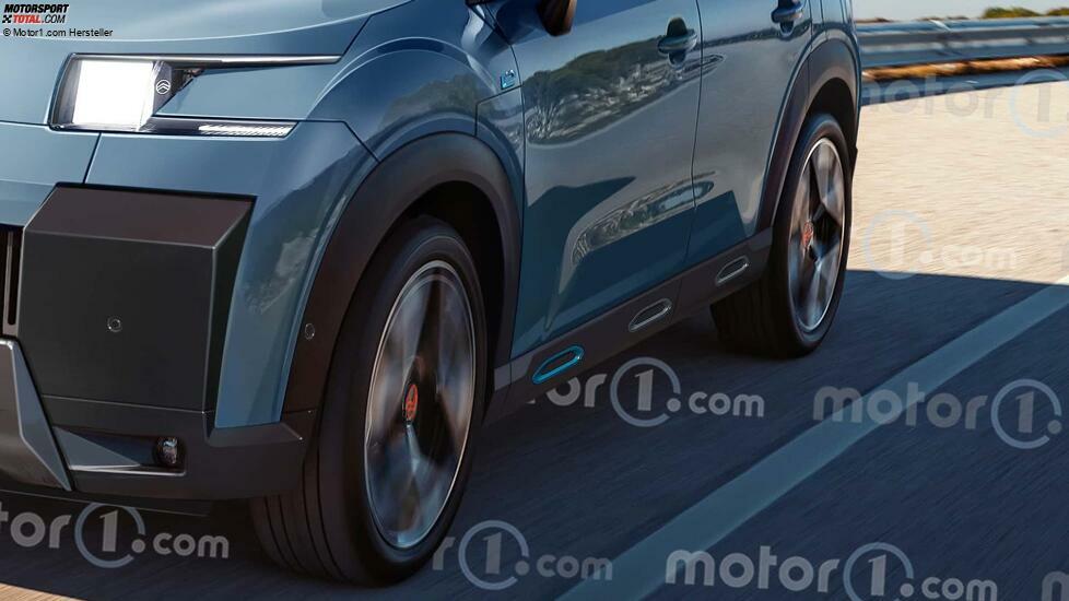 Citroën C3 (2023) als Rendering von Motor1.com