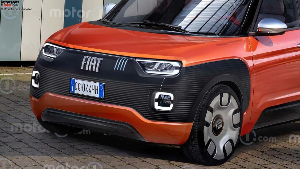 Fiat Panda (2024) als Rendering von Motor1.com