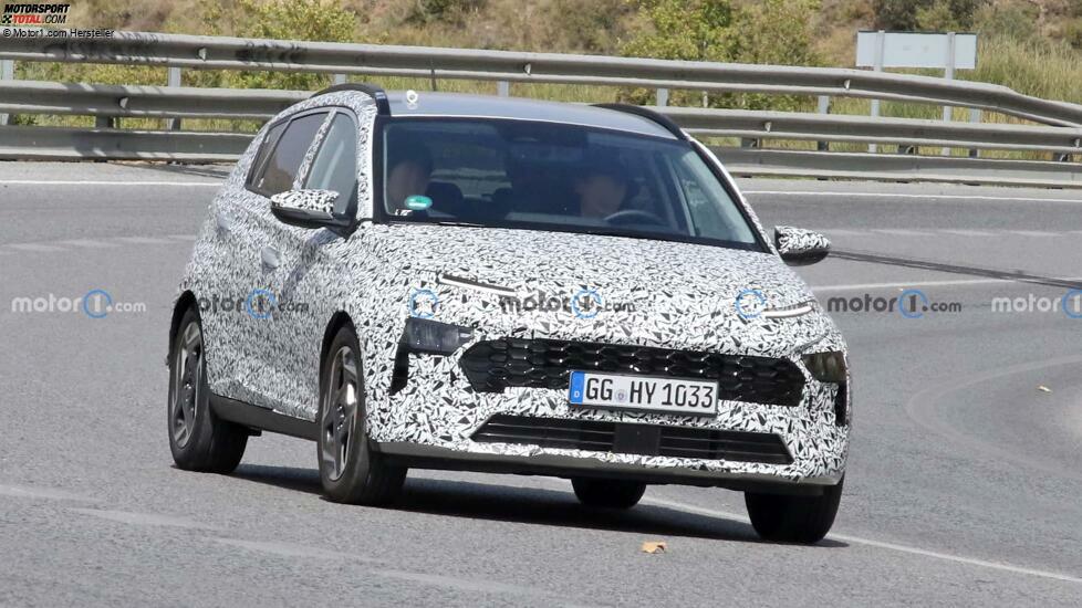 Hyundai Bayon (2024) mit Facelift als Erlkönig