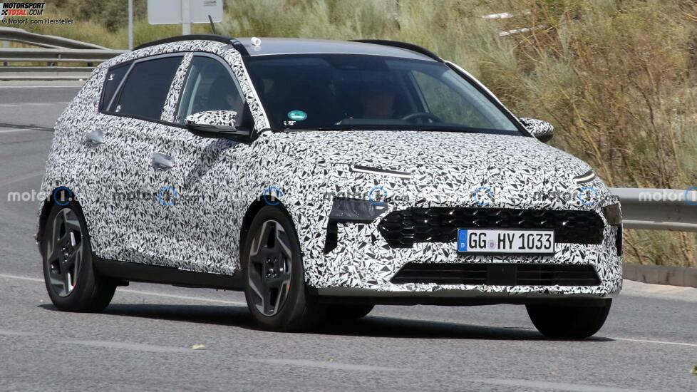 Hyundai Bayon (2024) mit Facelift als Erlkönig