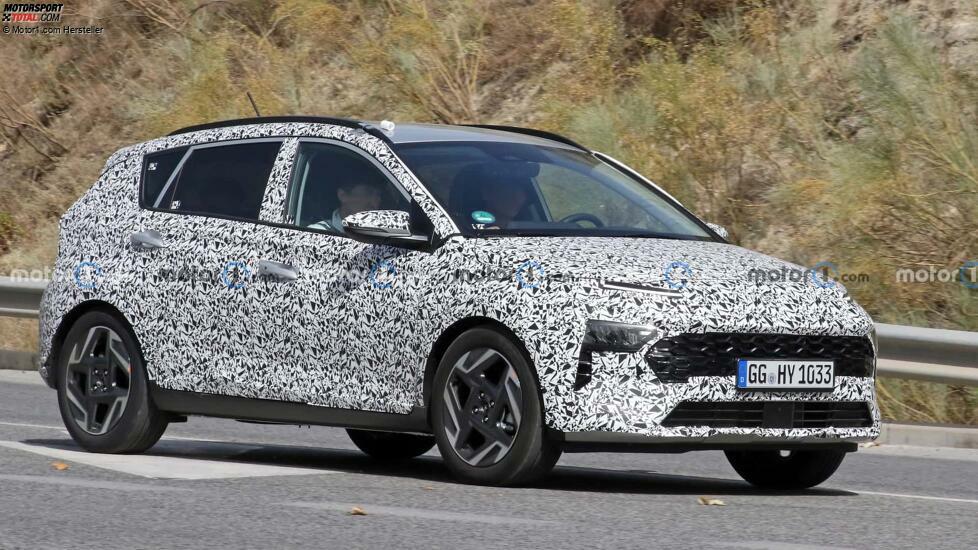 Hyundai Bayon (2024) mit Facelift als Erlkönig