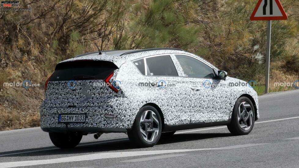 Hyundai Bayon (2024) mit Facelift als Erlkönig