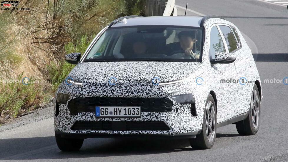 Hyundai Bayon (2024) mit Facelift als Erlkönig