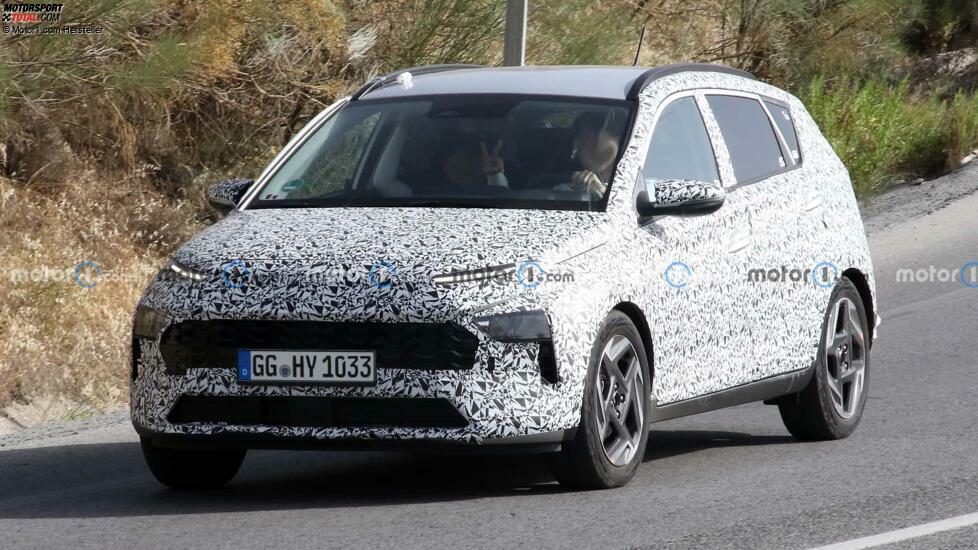 Hyundai Bayon (2024) mit Facelift als Erlkönig