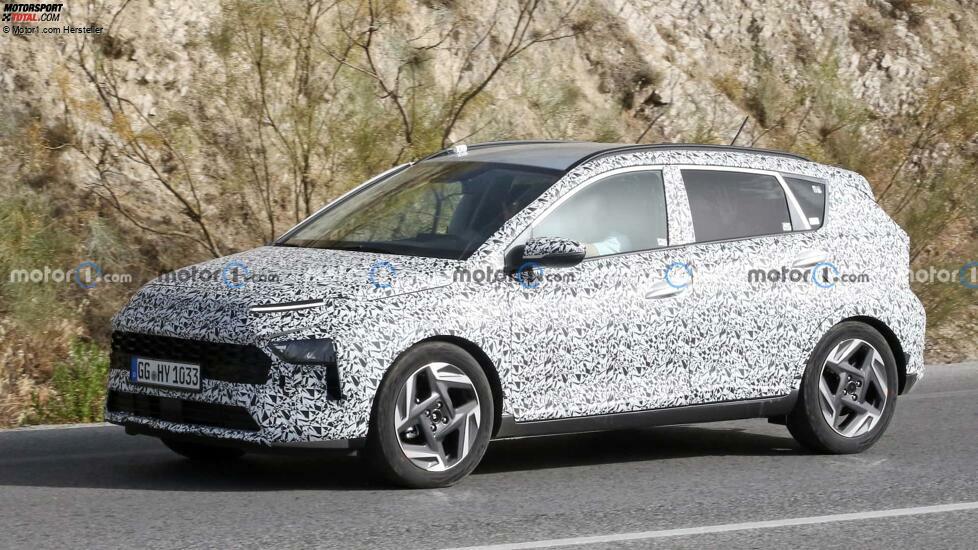 Hyundai Bayon (2024) mit Facelift als Erlkönig