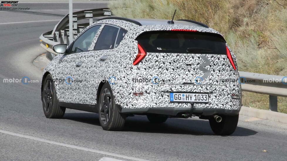 Hyundai Bayon (2024) mit Facelift als Erlkönig