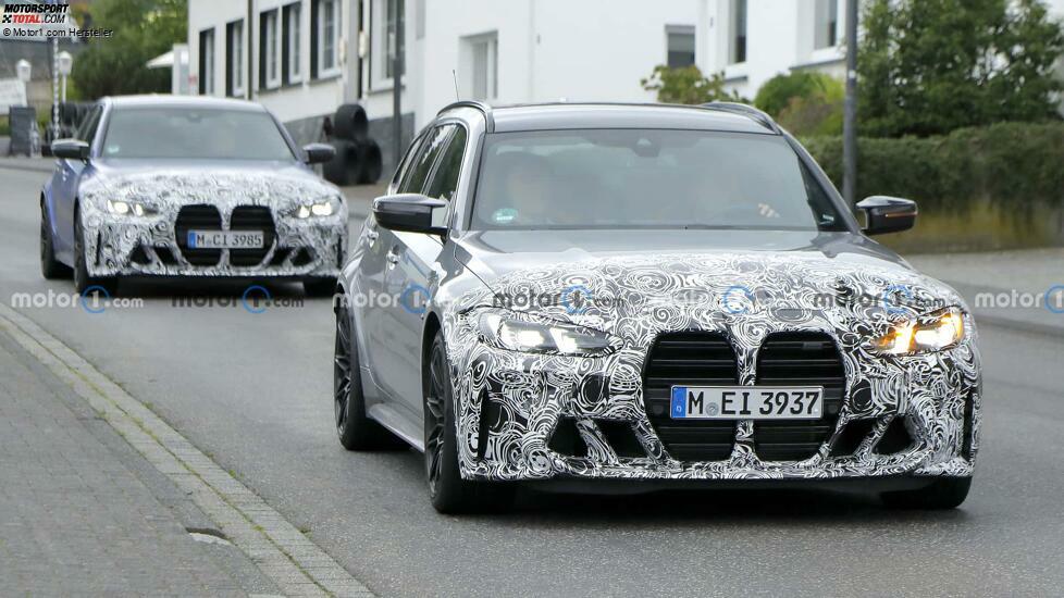 BMW M3 Limousine und Touring LCI Erlkönig