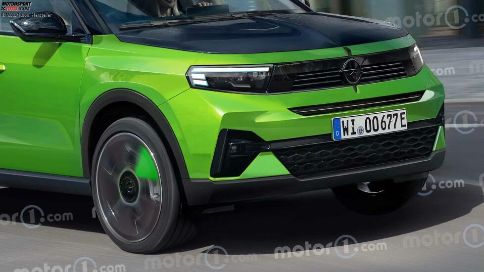 Opel Crossland (2024) im Rendering von Motor1.com