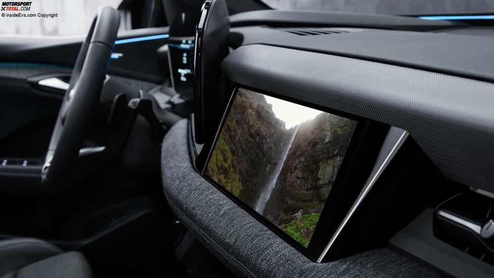 Audi Q6 e-tron: Das Cockpit mit dunkler Innenausstattung