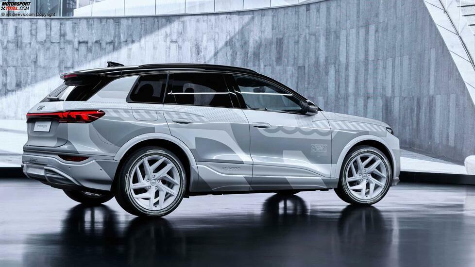 Audi Q6 e-tron: Das Exterieur, noch mit leichter Tarnung