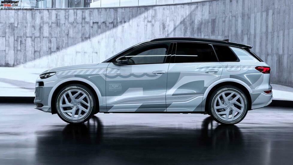 Audi Q6 e-tron: Das Exterieur, noch mit leichter Tarnung
