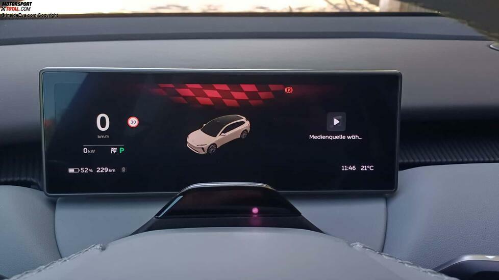 Nio ET5 Touring: Instrumentendisplay im 'Sport+'-Modus