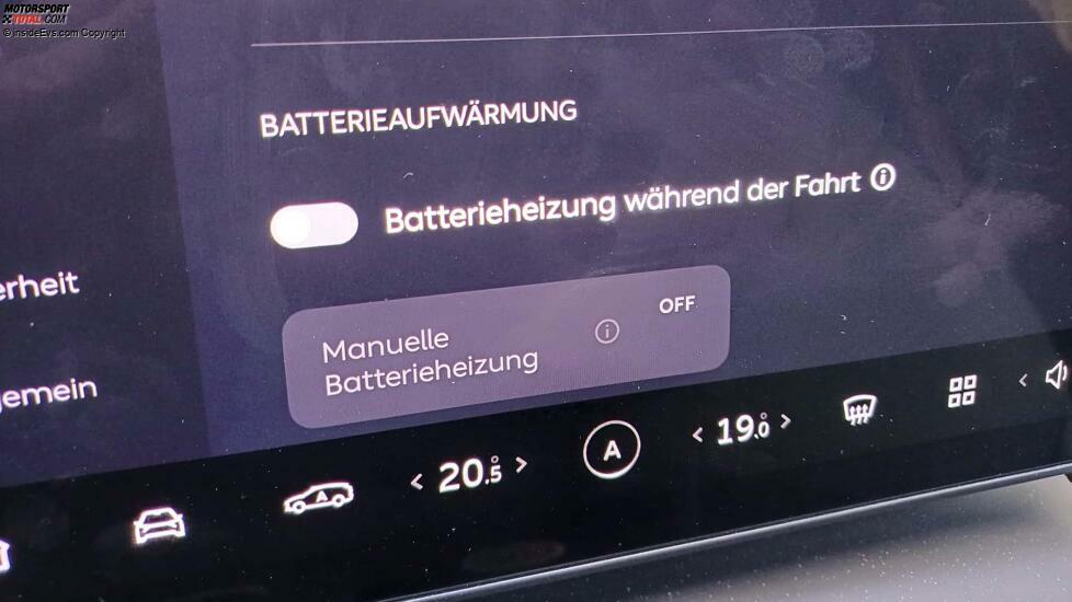 Nio ET5 Touring: Manuelle Batterie-Vorkonditionierung vor dem Schnellladen