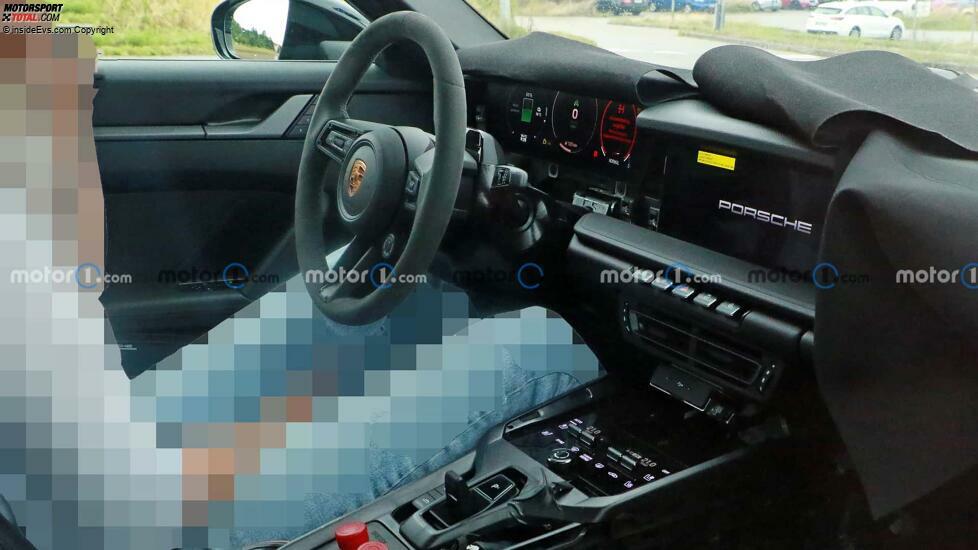 Porsche Boxster EV als Erlkönig: Das Cockpit