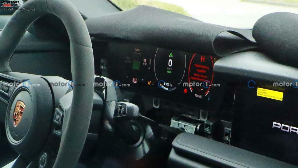 Porsche Boxster EV als Erlkönig: Das Cockpit