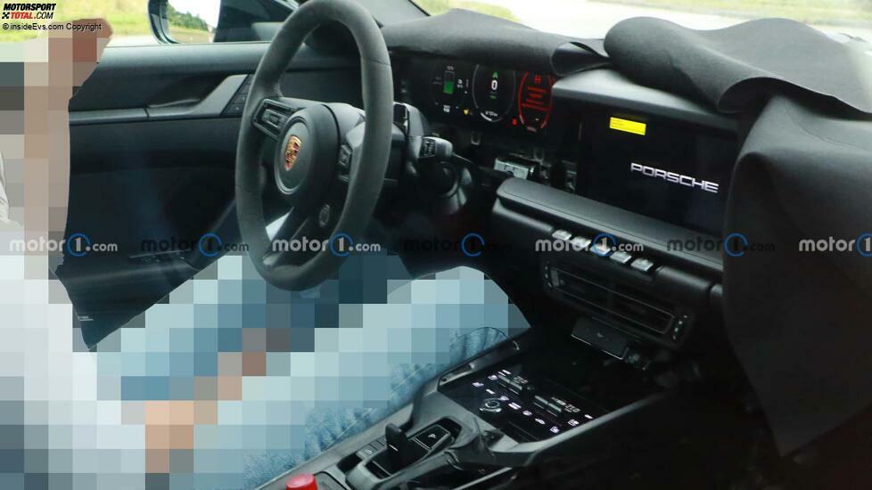 Porsche Boxster EV als Erlkönig: Das Cockpit