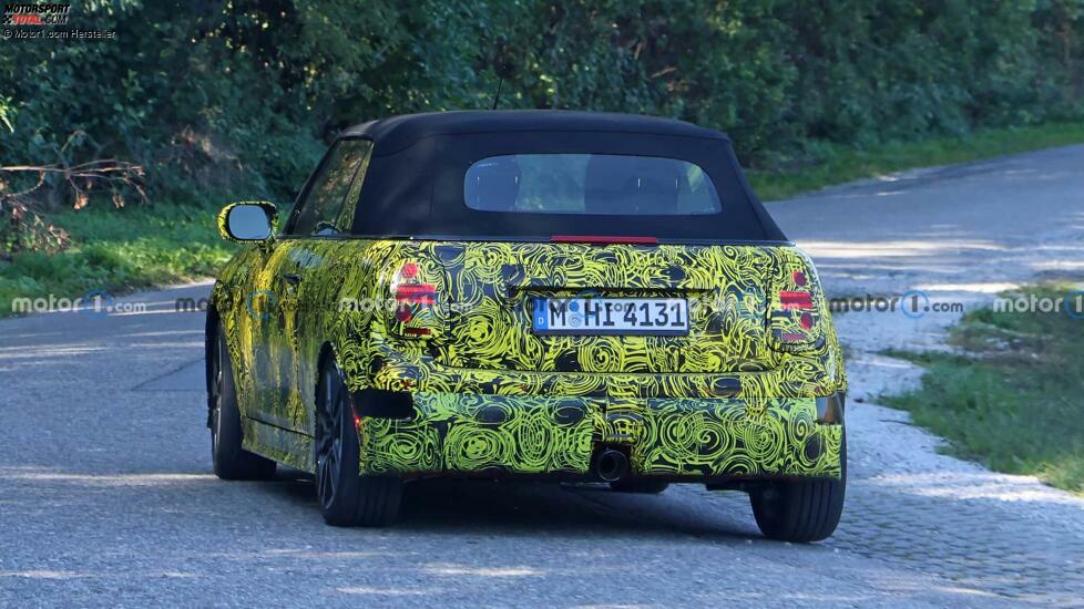 Spionagefoto für Mini Cooper Convertible 2025 mit Rückfahrkamera