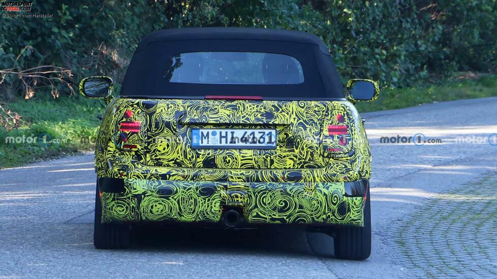 Spionagefoto für Mini Cooper Convertible 2025 mit Rückfahrkamera