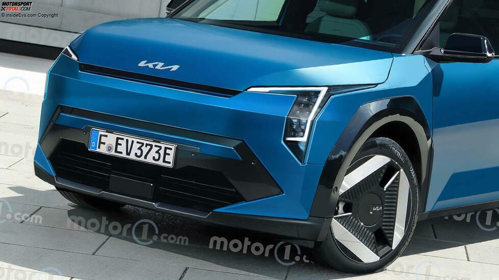 Kia EV3 im Rendering von Motor1.com