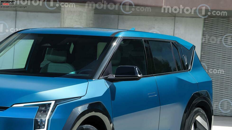 Kia EV3 im Rendering von Motor1.com