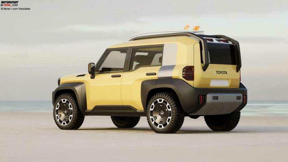 Toyota Compact Cruiser EV CGI am Strand