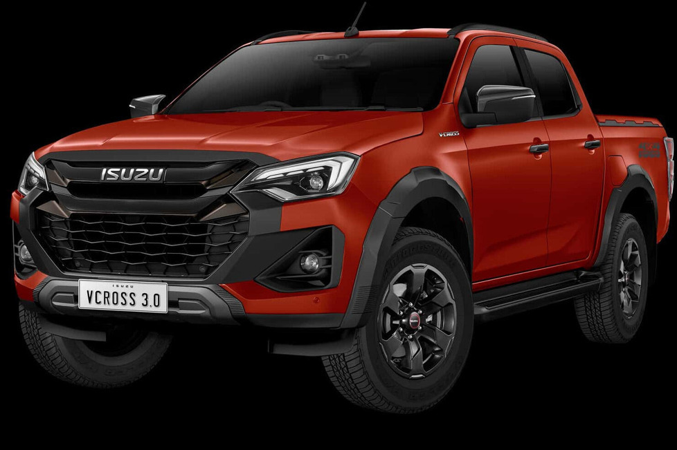 Der aktualisierte Isuzu D-Max hat eine überarbeitete Frontpartie, neue Sicherheitstechnologien und ein größeres Display in der Instrumententafel