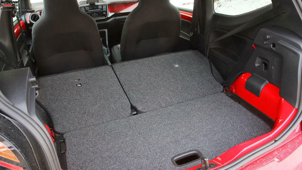 Einen so gut nutzbaren Kofferraum haben nur wenige Kleinstwagen