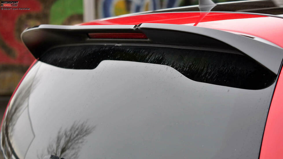 Der große Dachspoiler im Detail