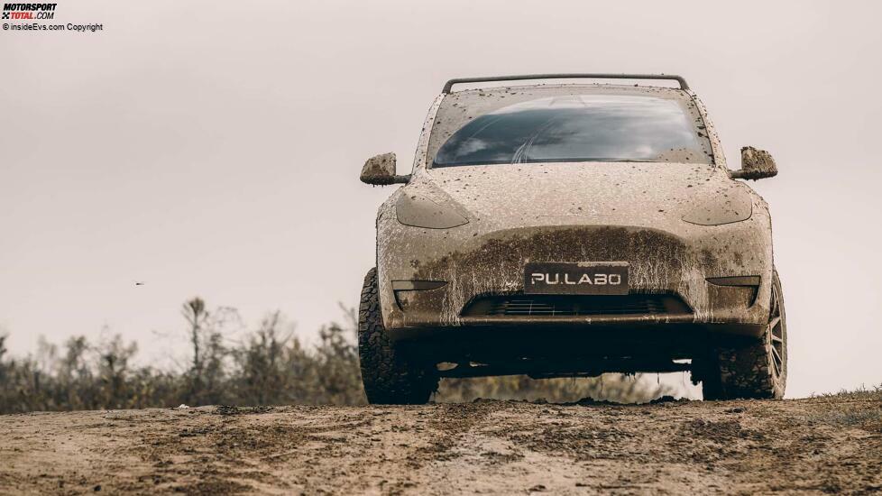 Tesla Model Y mit Pu.Labo Lift Kit
