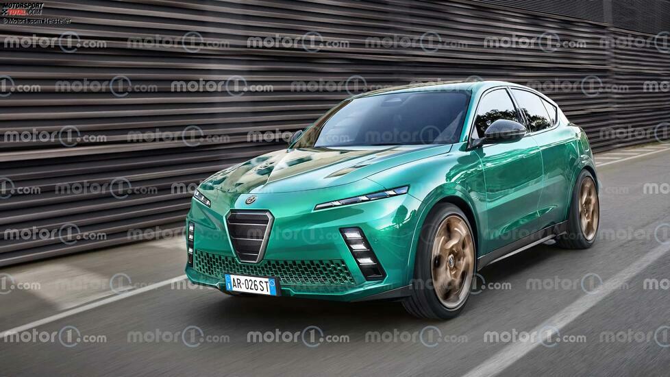 Alfa Romeo Stelvio (2026) im Rendering von Motor1.com