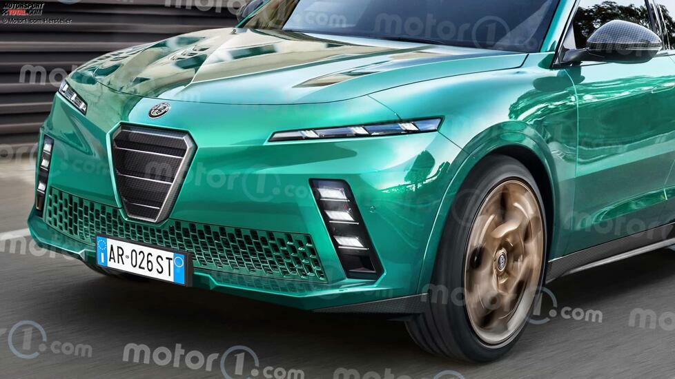 Alfa Romeo Stelvio (2026) im Rendering von Motor1.com