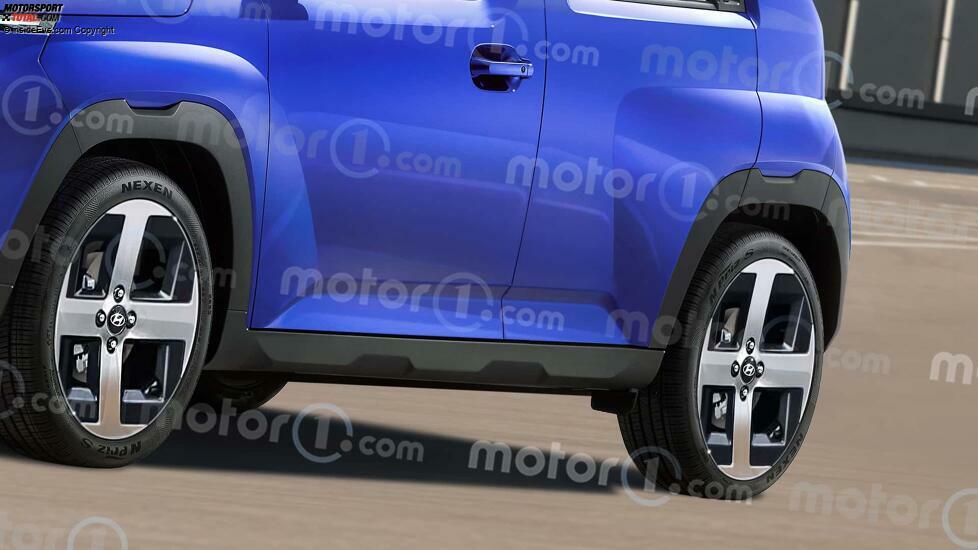 Hyundai Casper EV im Rendering von Motor1.com