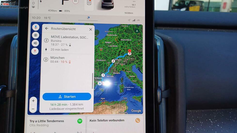 Volvo EX30: In die kalkulierte Fahrtzeit wird auch die Ladedauer einbezogen
