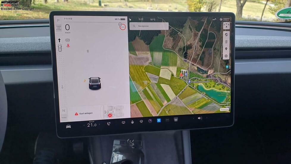Tesla Model 3 Highland: Prächtige Google-Earth-Darstellung der Navi-Karte